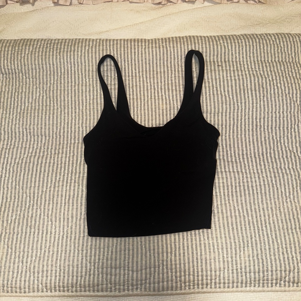 black lululemon align tank size 0